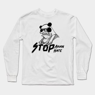 quote: stop asian hate message. Protest symbol. Long Sleeve T-Shirt